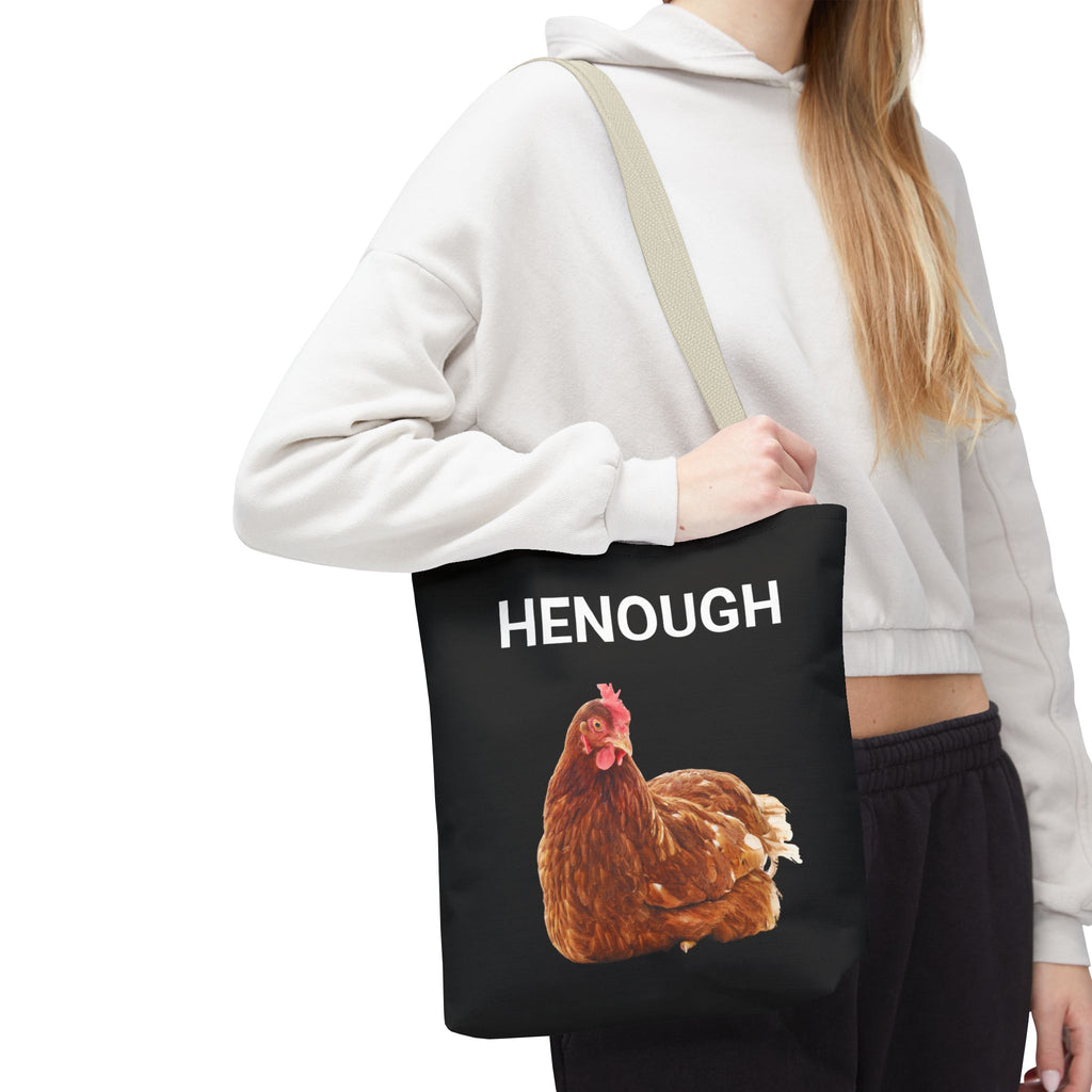 HENOUGH Chicken Tote Bag | Funny Chicken Tote | No Clucking Explaining | Farm Humor Tote Bag | Sassy Chicken Lover Gift