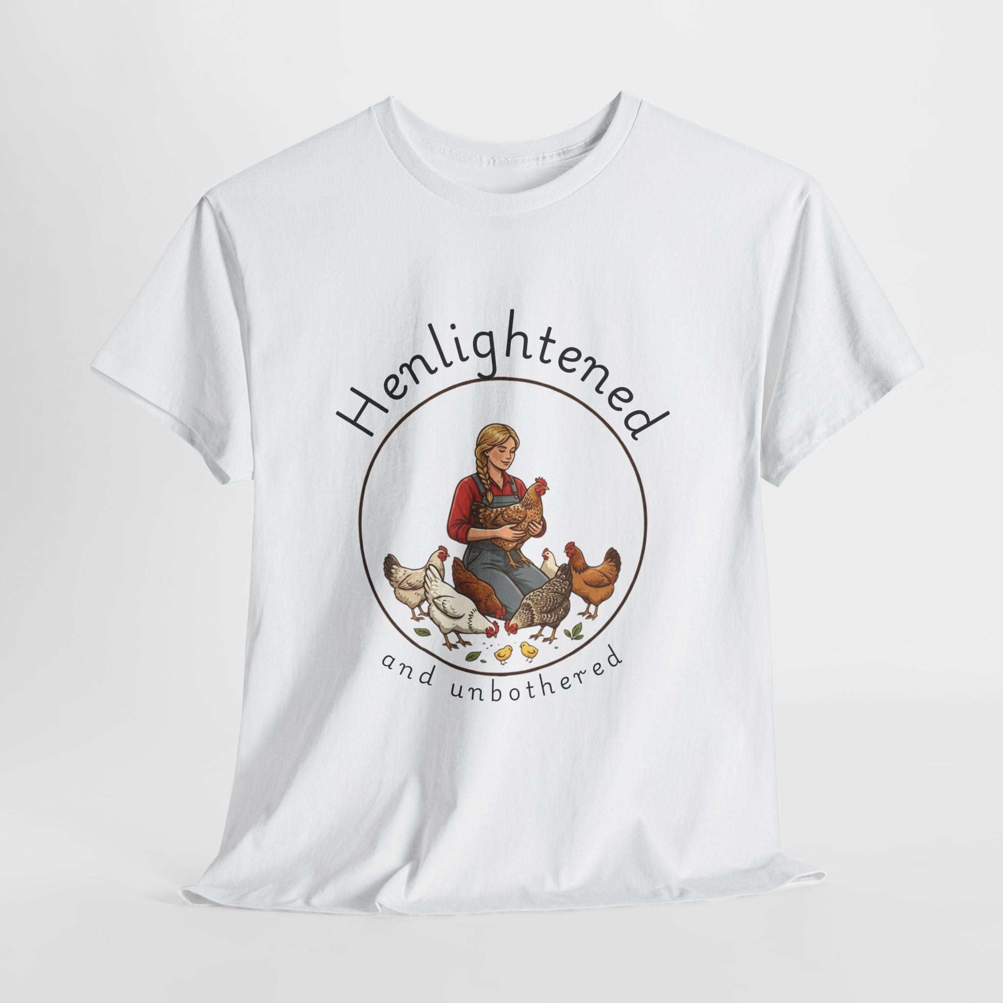 Henlightened & Unbothered™ – Chicken Lover Graphic Tee