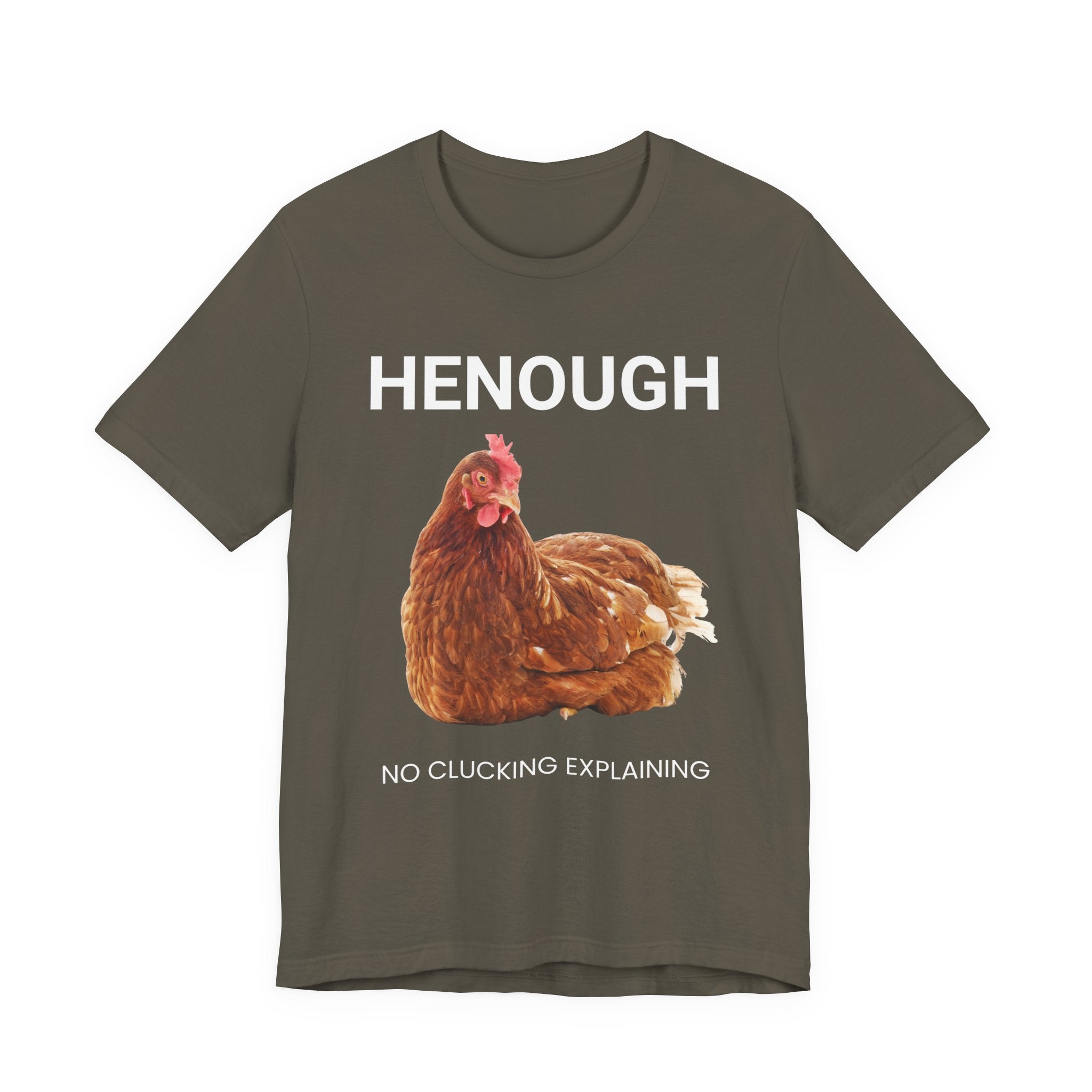 HENOUGH Chicken Shirt | Funny Chicken T-Shirt for Women | No Clucking Explaining | Farm Humor Graphic Tee | Sassy Chicken Lover Gift