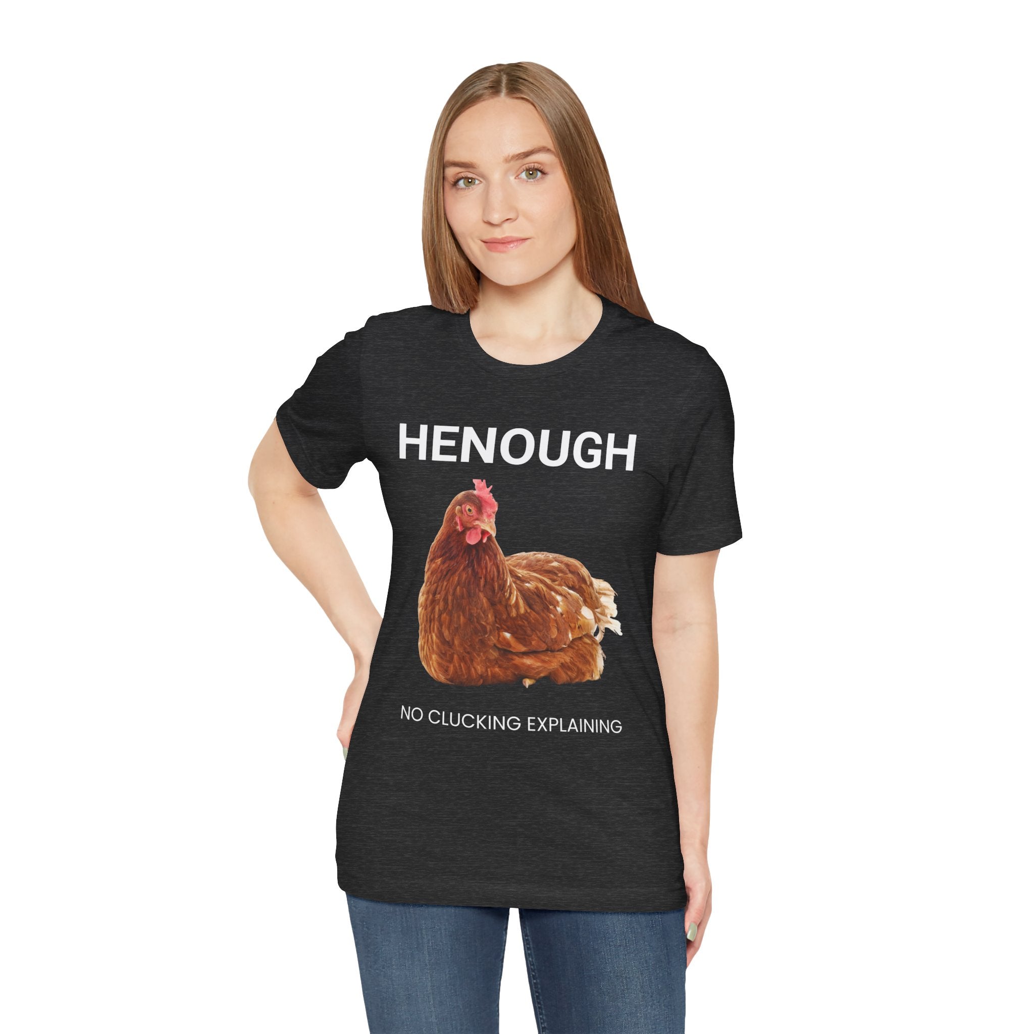 HENOUGH Chicken Shirt | Funny Chicken T-Shirt for Women | No Clucking Explaining | Farm Humor Graphic Tee | Sassy Chicken Lover Gift
