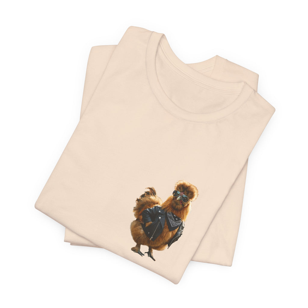 Chicken Graphic Tee — Cute Rooster Front & "CLUCK IT" Slogan Back