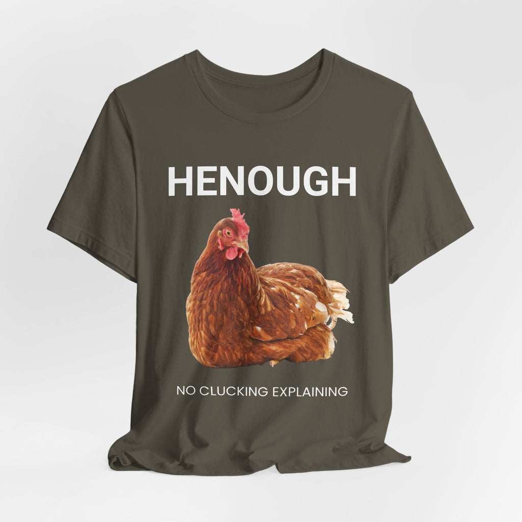 HENOUGH Chicken Shirt | Funny Chicken T-Shirt for Women | No Clucking Explaining | Farm Humor Graphic Tee | Sassy Chicken Lover Gift