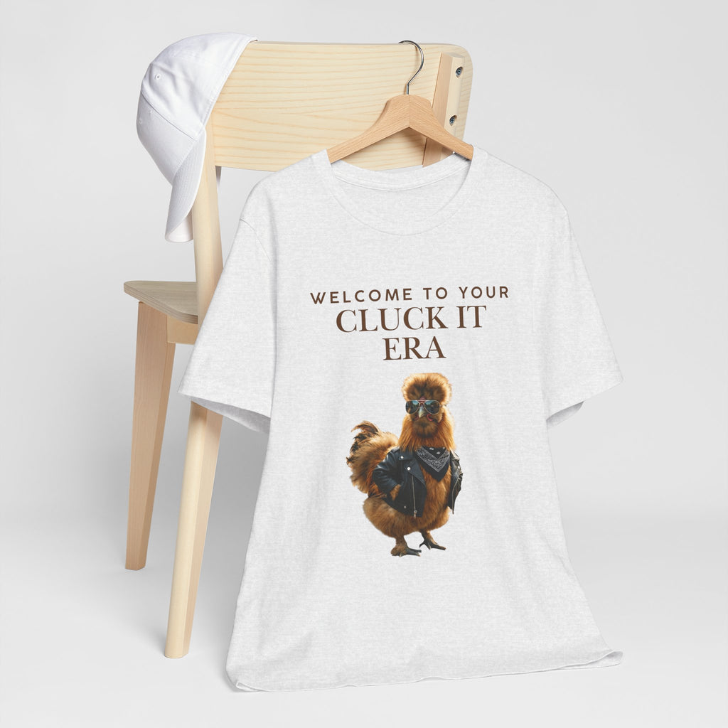 Cluck It Era Chicken Graphic Tee — Funny Farm Animal T-Shirt