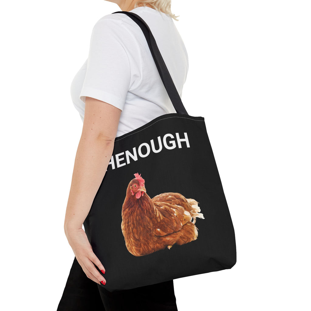 HENOUGH Chicken Tote Bag | Funny Chicken Tote | No Clucking Explaining | Farm Humor Tote Bag | Sassy Chicken Lover Gift