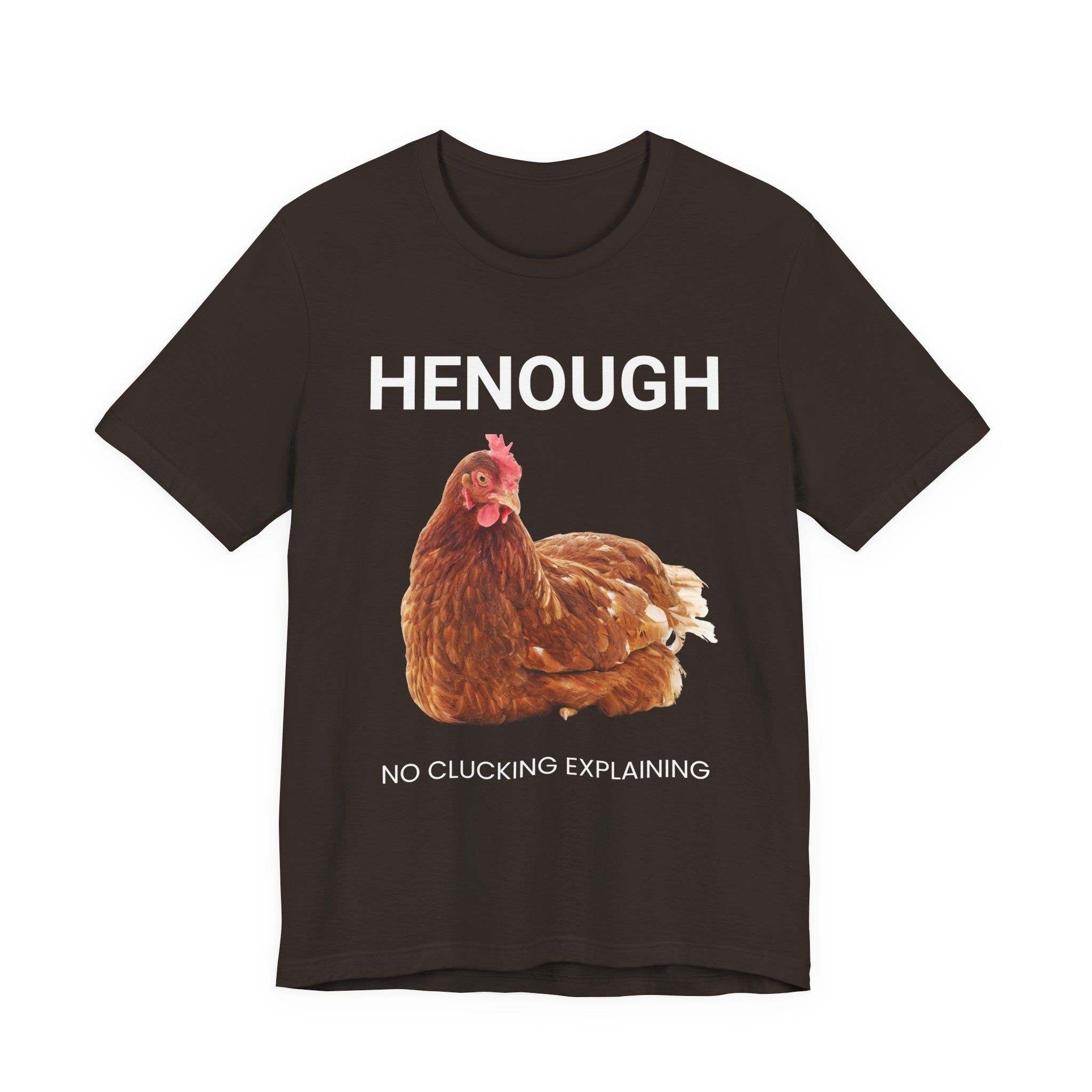 HENOUGH Chicken Shirt | Funny Chicken T-Shirt for Women | No Clucking Explaining | Farm Humor Graphic Tee | Sassy Chicken Lover Gift