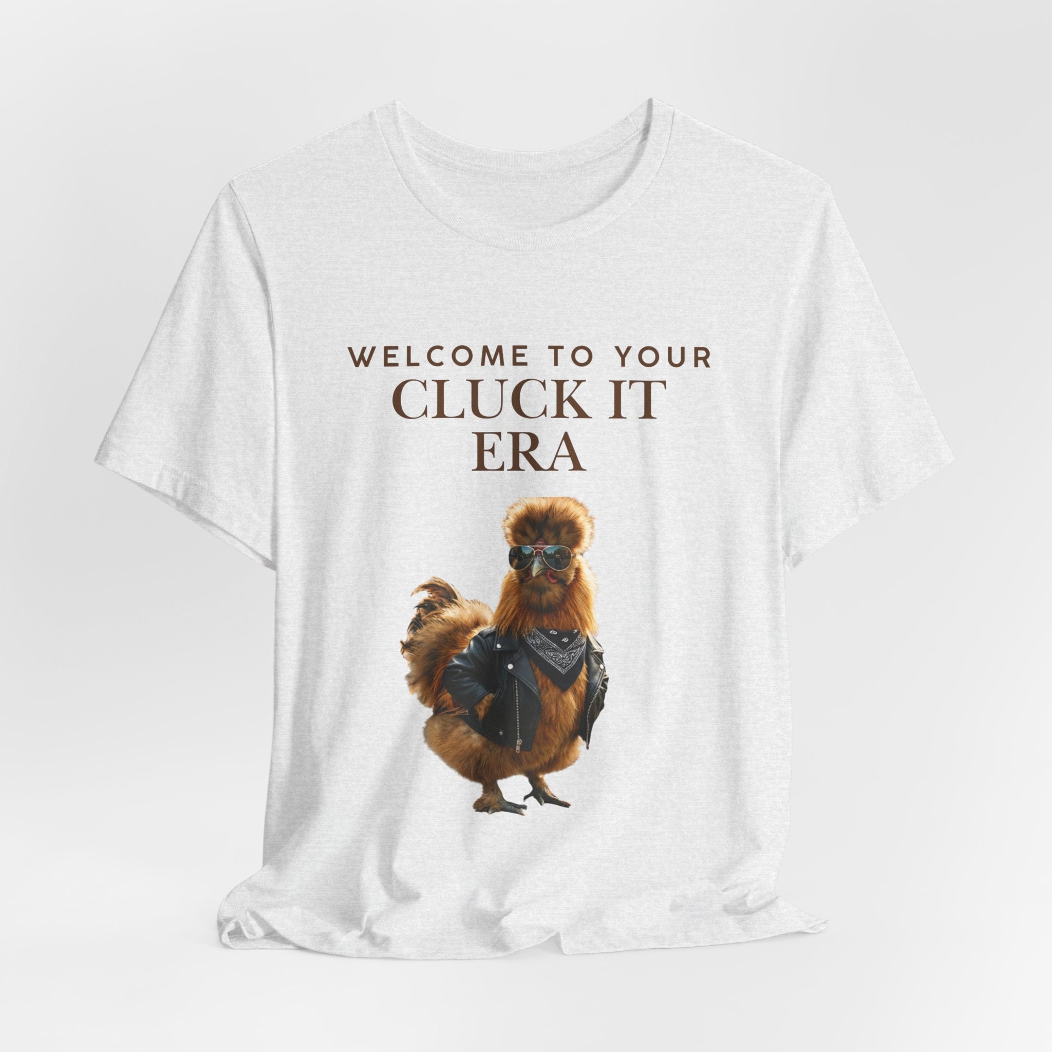 Cluck It Era Chicken Graphic Tee — Funny Farm Animal T-Shirt