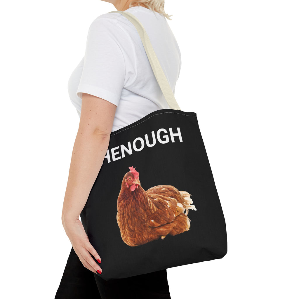 HENOUGH Chicken Tote Bag | Funny Chicken Tote | No Clucking Explaining | Farm Humor Tote Bag | Sassy Chicken Lover Gift