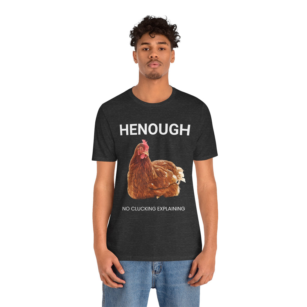 HENOUGH Chicken Shirt | Funny Chicken T-Shirt for Women | No Clucking Explaining | Farm Humor Graphic Tee | Sassy Chicken Lover Gift