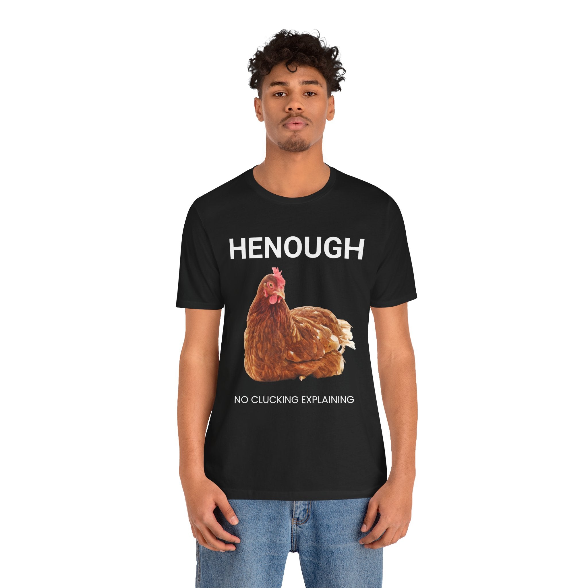 HENOUGH Chicken Shirt | Funny Chicken T-Shirt for Women | No Clucking Explaining | Farm Humor Graphic Tee | Sassy Chicken Lover Gift
