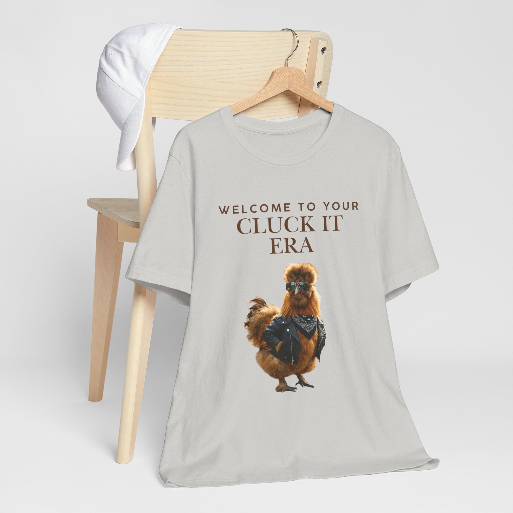 Cluck It Era Chicken Graphic Tee — Funny Farm Animal T-Shirt