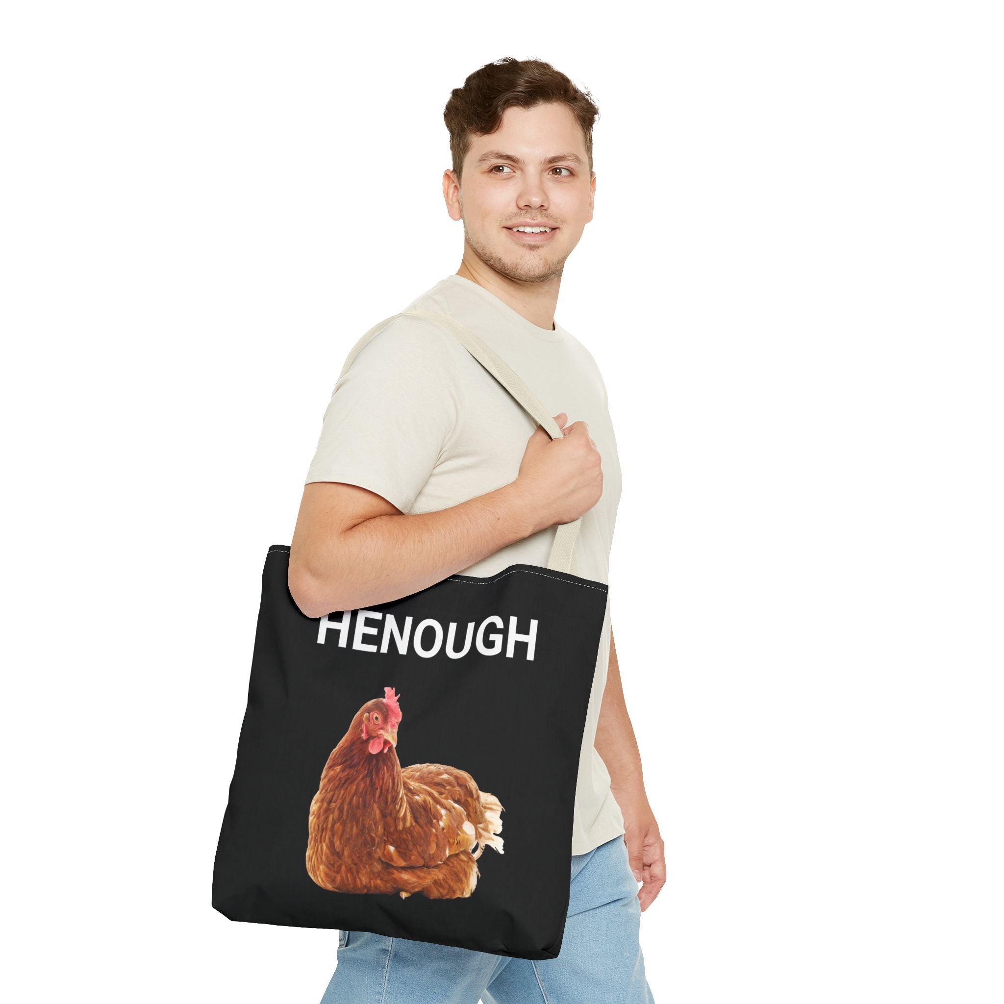 HENOUGH Chicken Tote Bag | Funny Chicken Tote | No Clucking Explaining | Farm Humor Tote Bag | Sassy Chicken Lover Gift