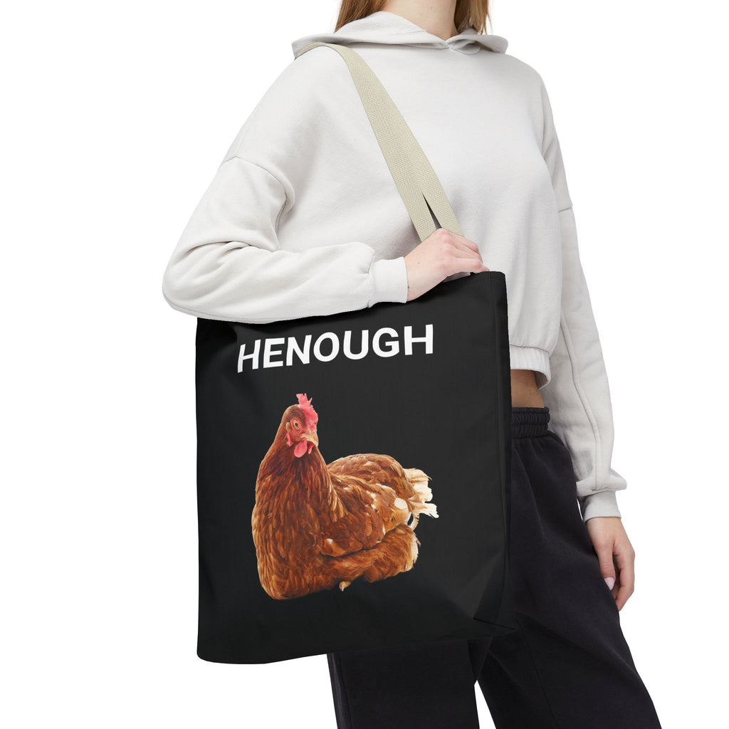 HENOUGH Chicken Tote Bag | Funny Chicken Tote | No Clucking Explaining | Farm Humor Tote Bag | Sassy Chicken Lover Gift