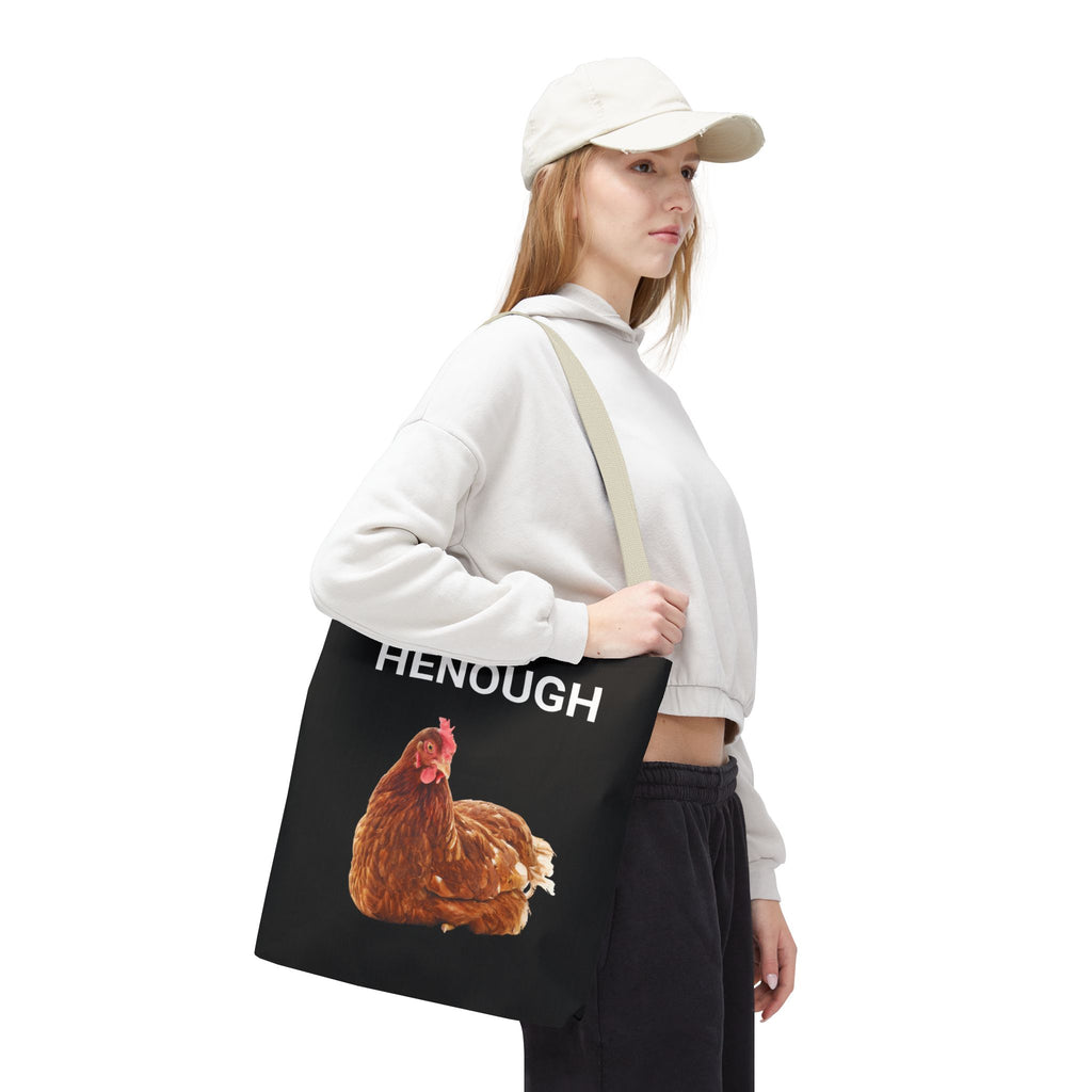 HENOUGH Chicken Tote Bag | Funny Chicken Tote | No Clucking Explaining | Farm Humor Tote Bag | Sassy Chicken Lover Gift