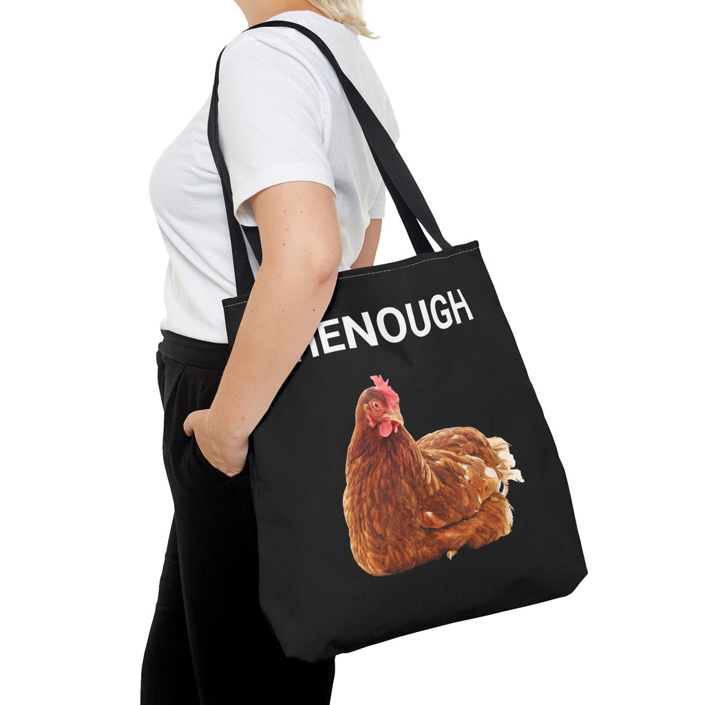 HENOUGH Chicken Tote Bag | Funny Chicken Tote | No Clucking Explaining | Farm Humor Tote Bag | Sassy Chicken Lover Gift