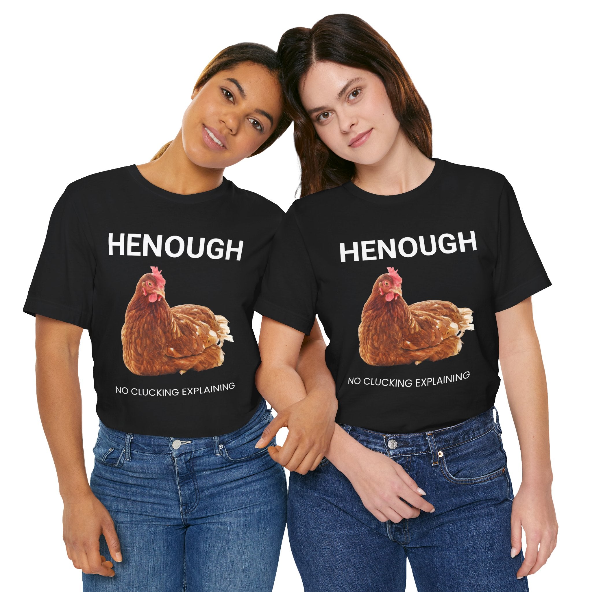 HENOUGH Chicken Shirt | Funny Chicken T-Shirt for Women | No Clucking Explaining | Farm Humor Graphic Tee | Sassy Chicken Lover Gift