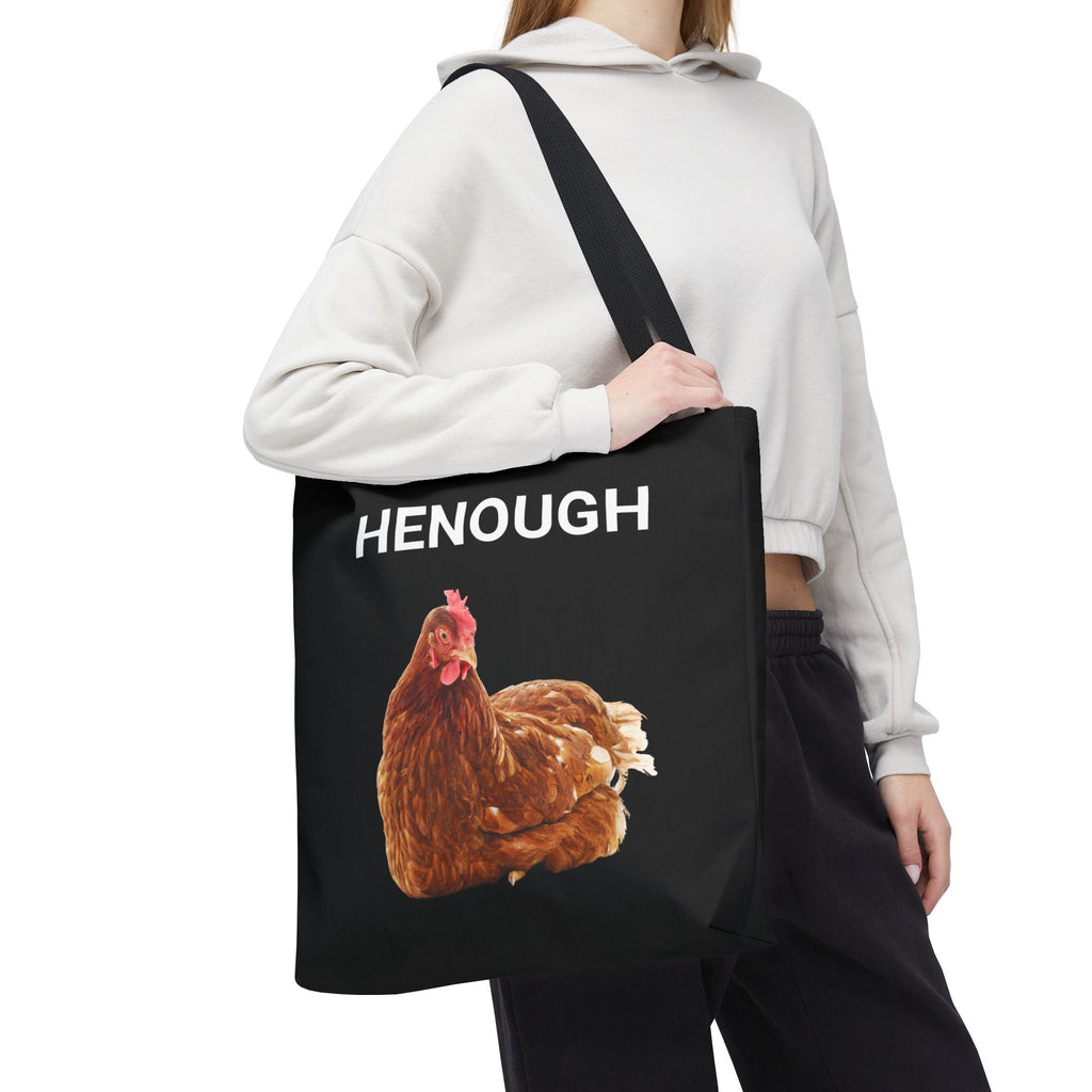 HENOUGH Chicken Tote Bag | Funny Chicken Tote | No Clucking Explaining | Farm Humor Tote Bag | Sassy Chicken Lover Gift
