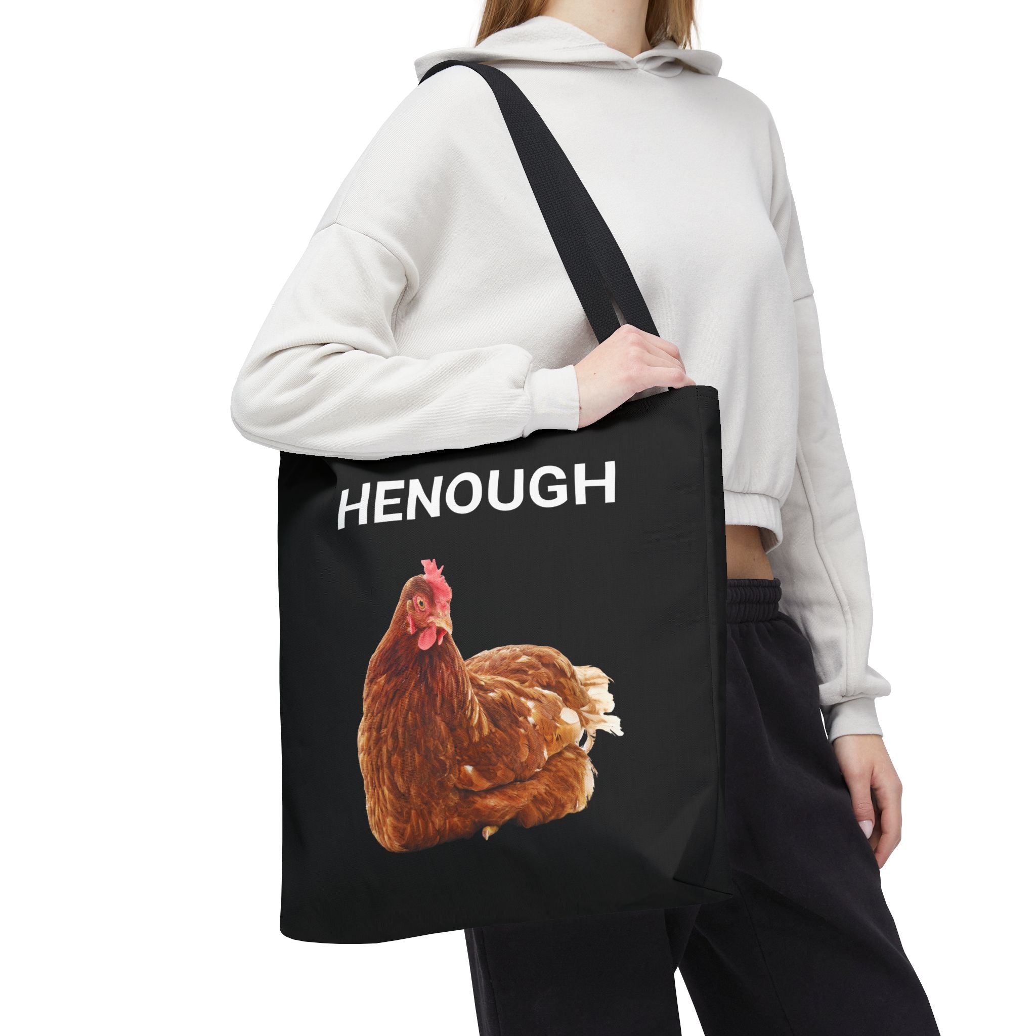 HENOUGH Chicken Tote Bag | Funny Chicken Tote | No Clucking Explaining | Farm Humor Tote Bag | Sassy Chicken Lover Gift