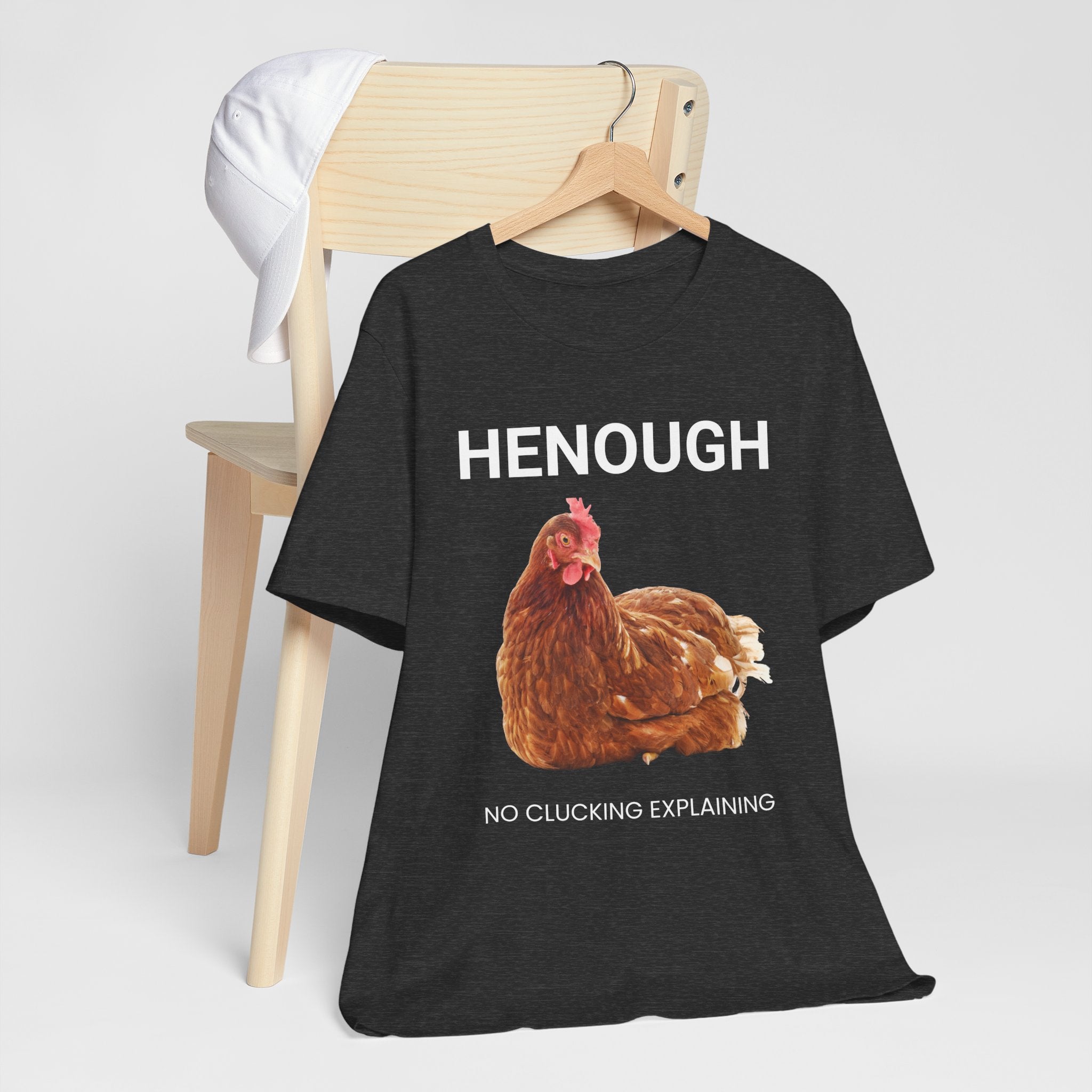 HENOUGH Chicken Shirt | Funny Chicken T-Shirt for Women | No Clucking Explaining | Farm Humor Graphic Tee | Sassy Chicken Lover Gift