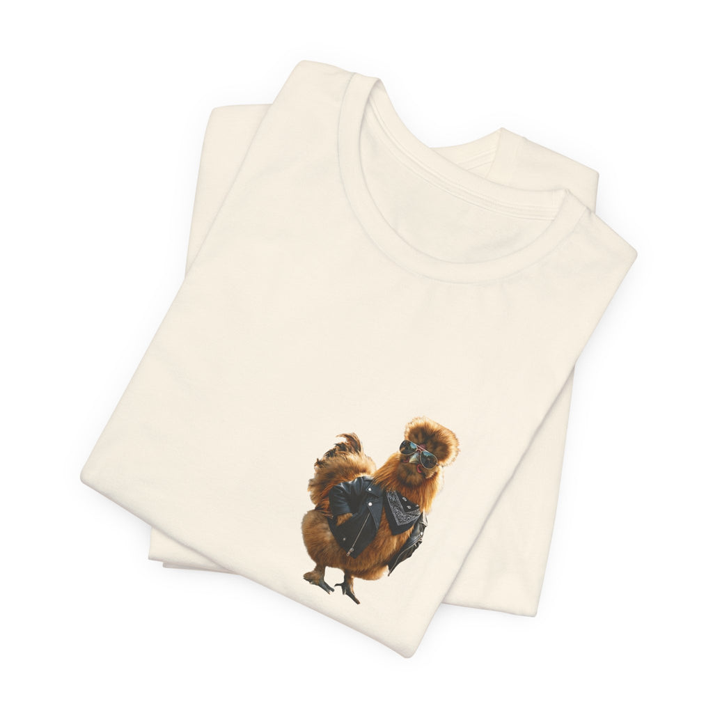Chicken Graphic Tee — Cute Rooster Front & "CLUCK IT" Slogan Back