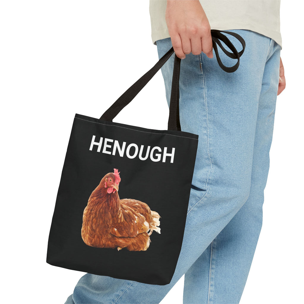 HENOUGH Chicken Tote Bag | Funny Chicken Tote | No Clucking Explaining | Farm Humor Tote Bag | Sassy Chicken Lover Gift