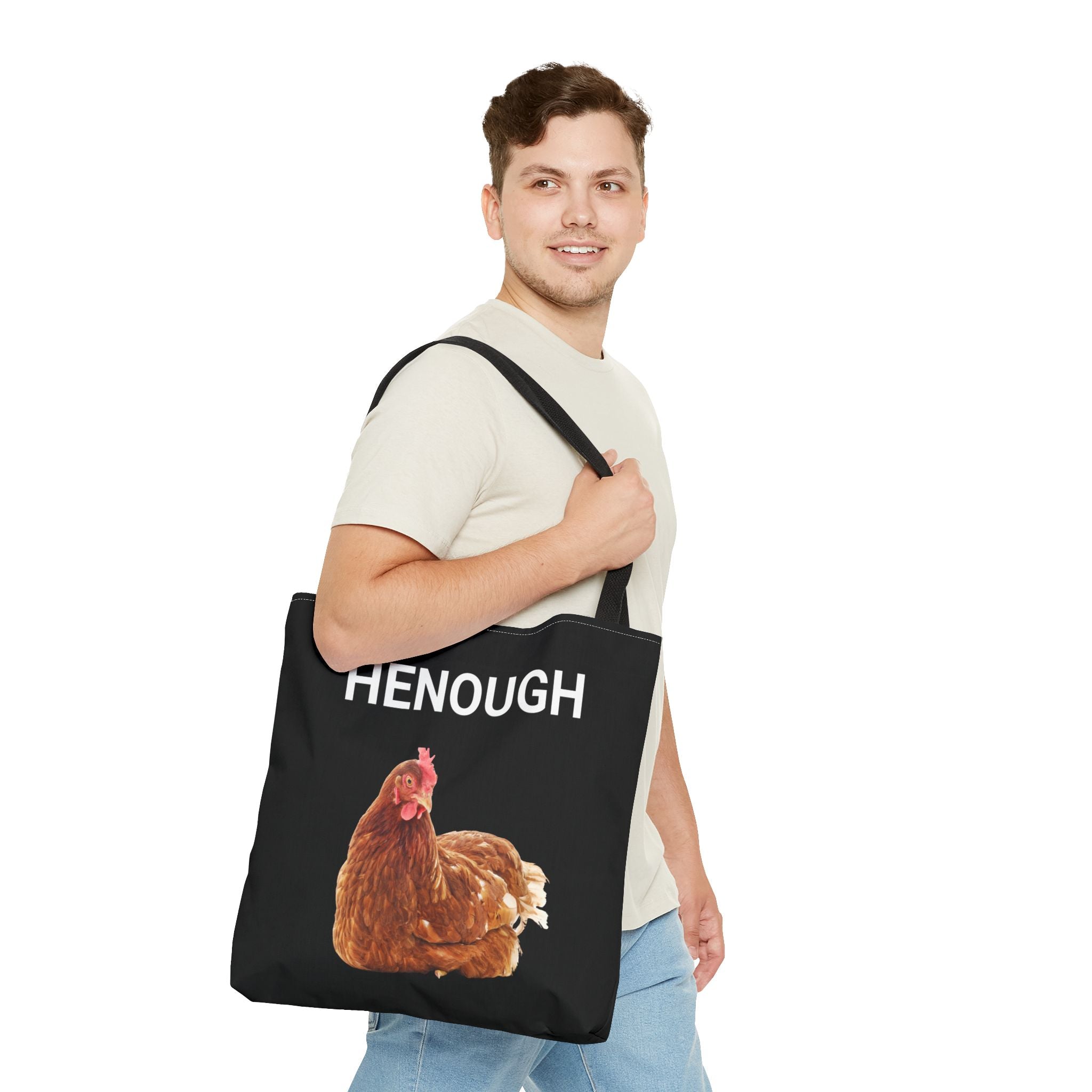 HENOUGH Chicken Tote Bag | Funny Chicken Tote | No Clucking Explaining | Farm Humor Tote Bag | Sassy Chicken Lover Gift
