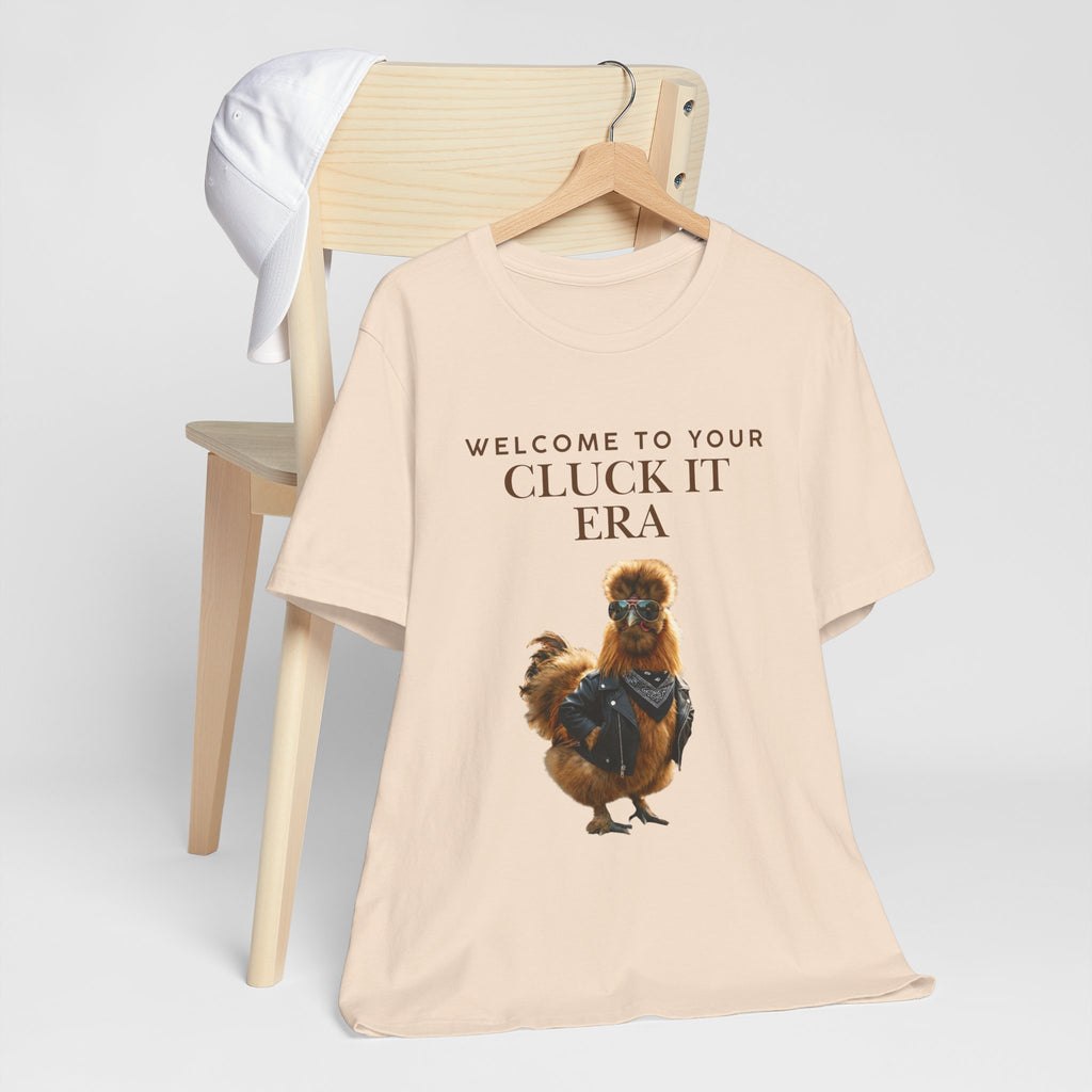 Cluck It Era Chicken Graphic Tee — Funny Farm Animal T-Shirt