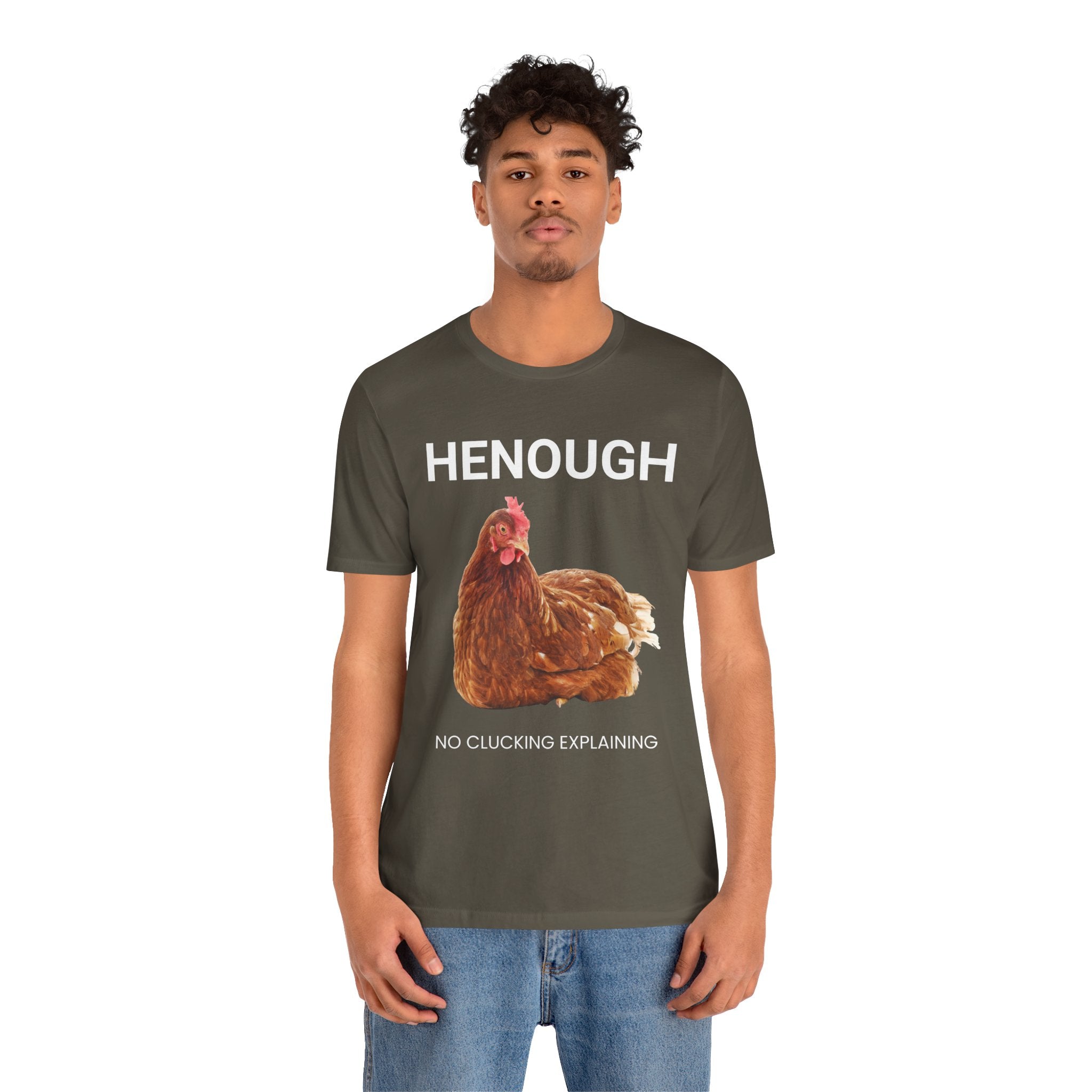 HENOUGH Chicken Shirt | Funny Chicken T-Shirt for Women | No Clucking Explaining | Farm Humor Graphic Tee | Sassy Chicken Lover Gift