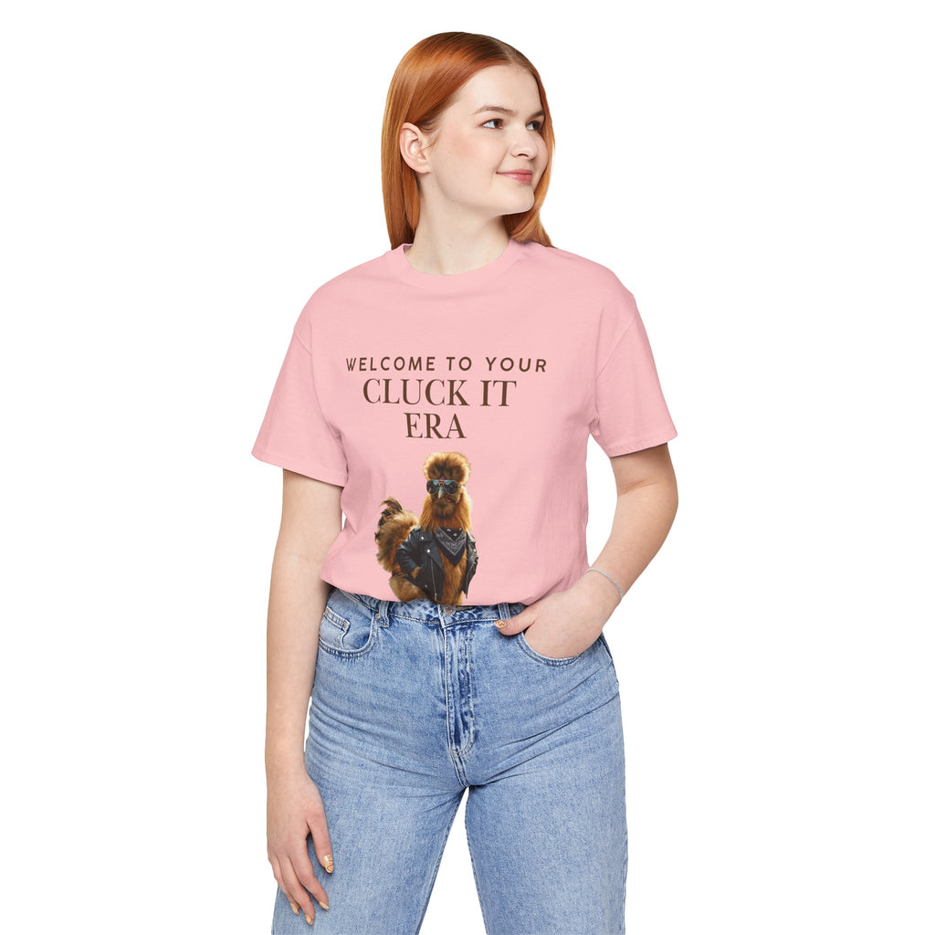 Cluck It Era Chicken Graphic Tee — Funny Farm Animal T-Shirt